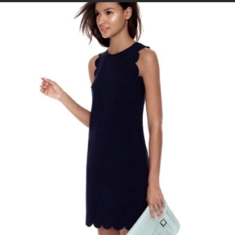 J. Crew Black Mini Dress with Sleek Design